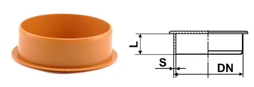 Заглушка 125 мм, ПВХ, OSTENDORF